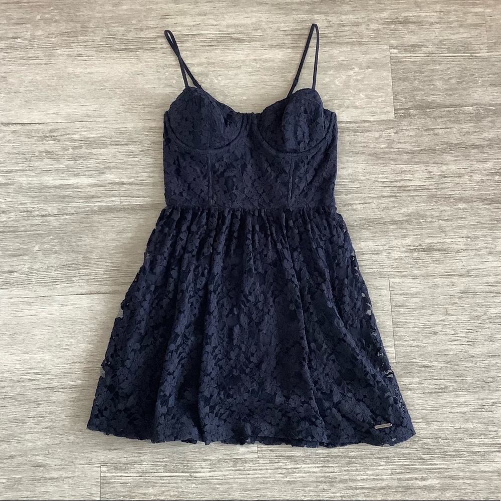 Abercrombie & Fitch Navy Lace Dress